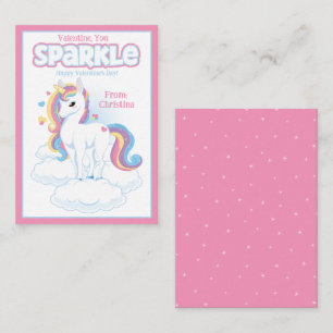 Cartão De Notas Dia de os namorados de sala de aula do Sparkle do 