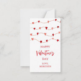 Cartão De Notas Dia dos Namorados Infantil Feliz na Sala de Aula