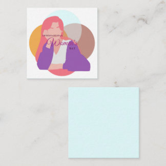 Cartão De Notas Dia Internacional da Mulher