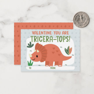 Cartão De Notas Dinosaur Classroom Valentine's Day Card
