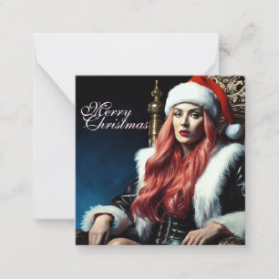 Cartão De Notas Diva de Pele e Couro – Feliz Natal