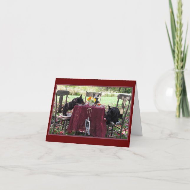 Cartão De Notas Diversão do Tea Party (Frente)