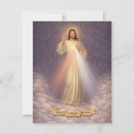 Cartão De Notas Divine Mercy of Jesus Chaplet Prayer Religious