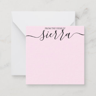Cartão De Notas Do Desktop Simple Elegant Notecard