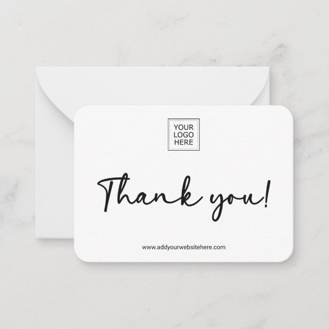 Cartão De Notas Double-Sided Small Business Packaging Insert  (Frente)