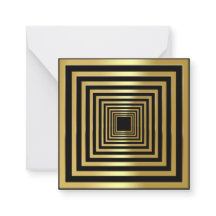 Dourado efeito 3d elegante ao quadrado preto