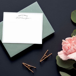 Cartão De Notas Dove Blue From The Desk Of Name In Script