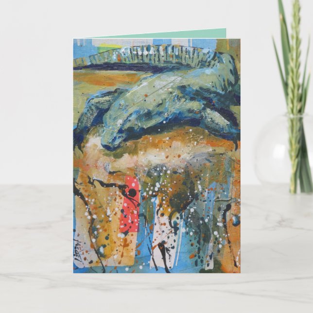 Cartão De Notas Dragão Komodo #161105 (Frente)