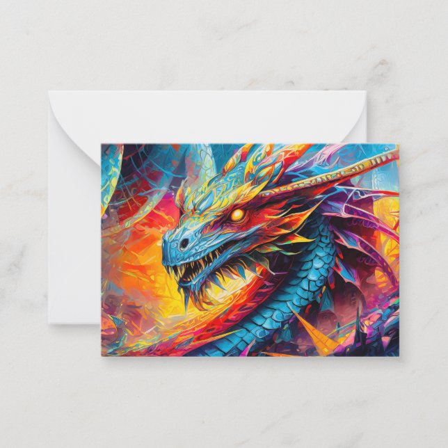 Cartão De Notas Dragon Note Card (Frente)
