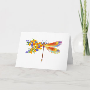Cartão De Notas Dragonfly Amarelo