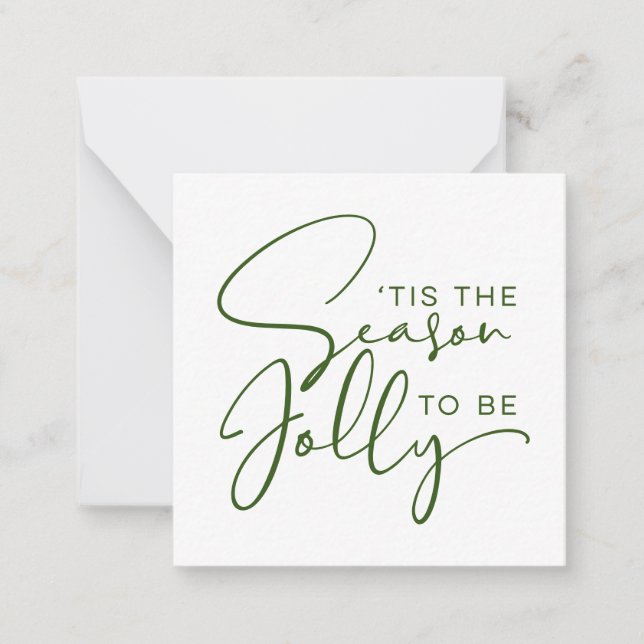 Cartão De Notas É a Época de Ser Feliz Férias (Frente)