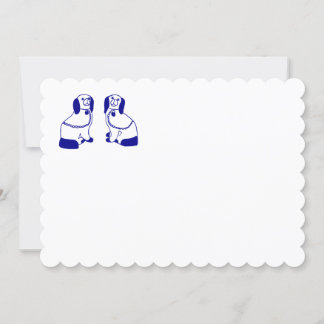 Cartão de Notas e Papel de carta para Cães do Staf