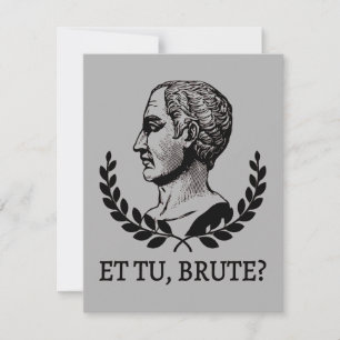 Cartão De Notas E tu, Brute? Citação V de Julius Caesar, de Shakes