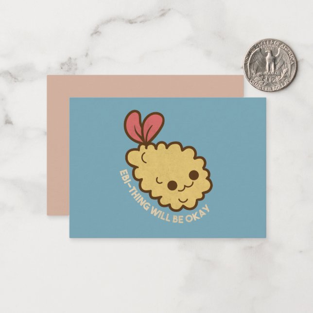 Cartão De Notas Ebi-coisa vai ficar bem (Frente/Verso In Situ)