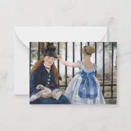 Cartão De Notas Edouard Manet - A Via Ferroviária