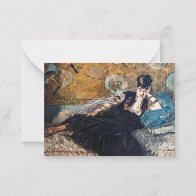 Cartão De Notas Edouard Manet - Senhora com Leques (Frente)
