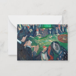 Cartão De Notas Edvard Munch - A Mesa Roulette em Monte Carlo