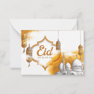Cartão De Notas Eid Mubarak 