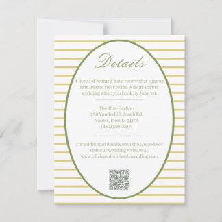 Cartão De Notas Elegant Island Citrus Details Enclosure Card