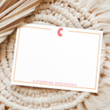 Elegant Personalized Monogram 3D Letter C Initial