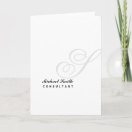 Cartão De Notas Elegant Watermark Monogram