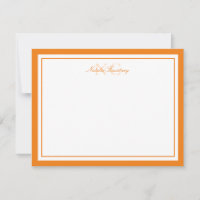 Elegante de Script Chic Laranja Dois Monograma de 