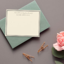 Cartão De Notas Elegante Eggshell Enviado Com Amor E Abraços