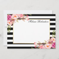 Elegante Floral Cor-de-Água Rosa, Strike