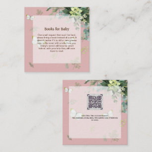 Cartão De Notas Elegante Greenery Book solicita Poem Boys ou Girls