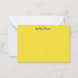 Cartão De Notas Elegante, luxo e nome Dourado chic