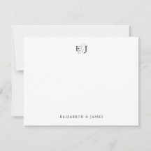 Elegante Monograma de Casamento