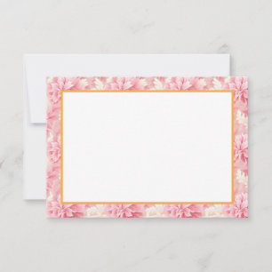 Cartão De Notas Elegante Rosa Floral I Presente Feminino para Ela