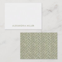 Elegante Sage Green com padrão de Herringbone