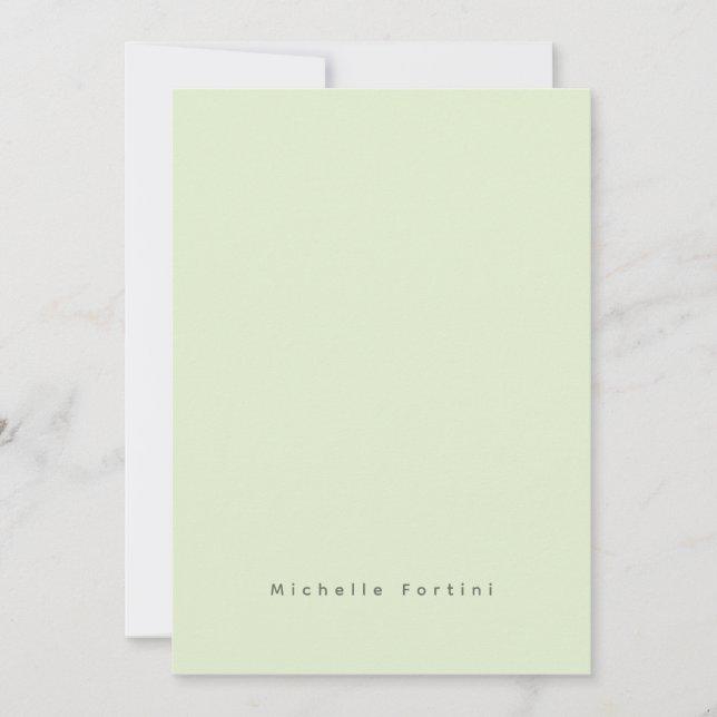 Cartão De Notas Elegante Simples Minimalista (Frente)