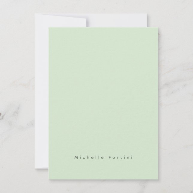Cartão De Notas Elegante Simples Minimalista (Frente)