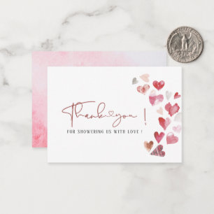 Cartão De Notas Elegante Watercolor, um pouco de amor, está no ar