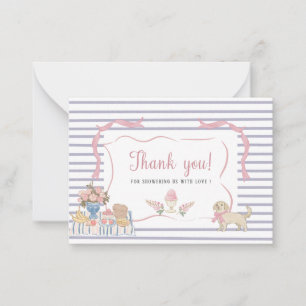 Cartão De Notas Elegante Watercolor Whimsical Summer Doodles baby