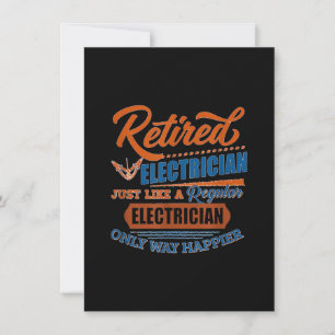 Cartão De Notas Eletricista Aposentado - Presente para Eletricista