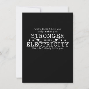 Cartão De Notas Eletricista Engenheiro Eletricista Eletricidade