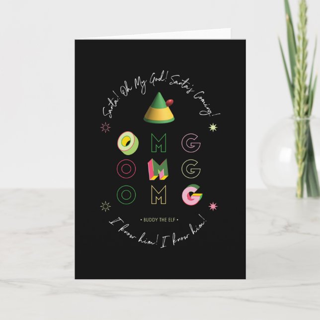 Cartão De Notas Elf o Filme | PAPAIS NOEIS OMG (Frente)