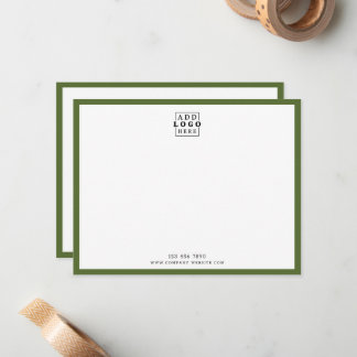 Cartão De Notas Empresa de Logotipo Empresarial Personalizado Cont