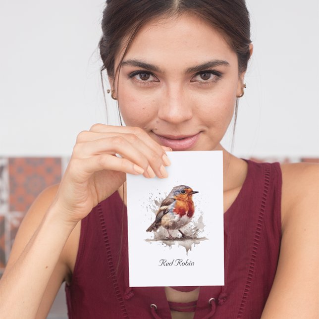 Cartão De Notas Encantadora Robin, costume (Criador carregado)