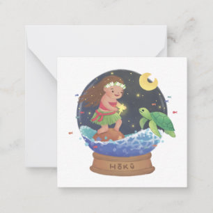 Cartão De Notas Encontrando Hoku: A Ilustração Estrela