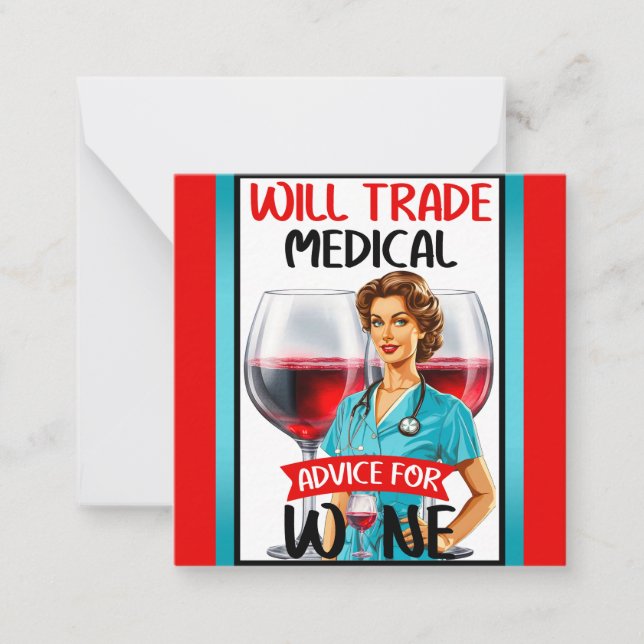 Cartão De Notas Enfermeira Nostálgica Cuta Pinup Comercializará Co (Frente)