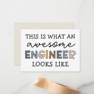 Cartão De Notas Engenheiro Engraçado Engenheiro Incrível   Engenha