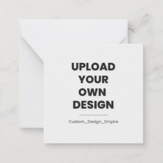 Cartão De Notas Envie Seu Próprio Design Aqui | Personalizado