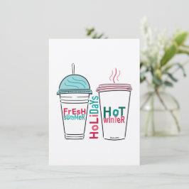 Cartão De Notas Escolha sua bebida de Natal favorita