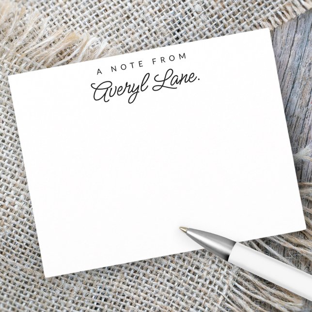 Cartão De Notas Escritório Personalizado de Leitura de Script Simp (Criador carregado)