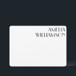 Cartão De Notas Escritório Personalizado Preto da Vintage Art Deco<br><div class="desc">Placa de Nota de Papel Personalizado Preto de Arte Vintage Deco</div>