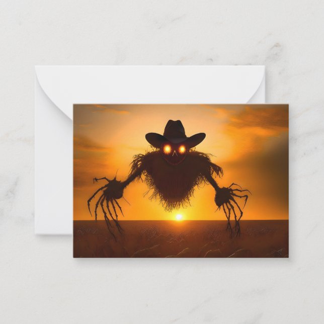 CARTÃO DE NOTAS ESPANTALHO FLUTUANTE (Frente)